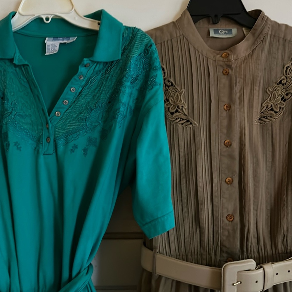 A pair of 90’s QPS dresses